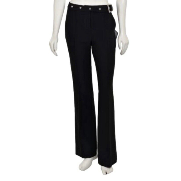 St. John Black Wide-Leg Pants - Picture 2 of 13